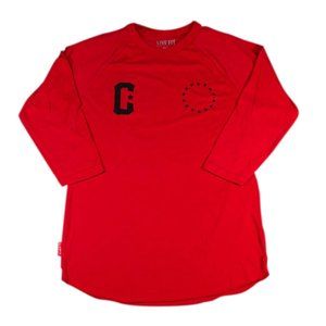 Raglan Tee - Athletic, Casula, - PREMIUM - RED (3/4 sleeves)